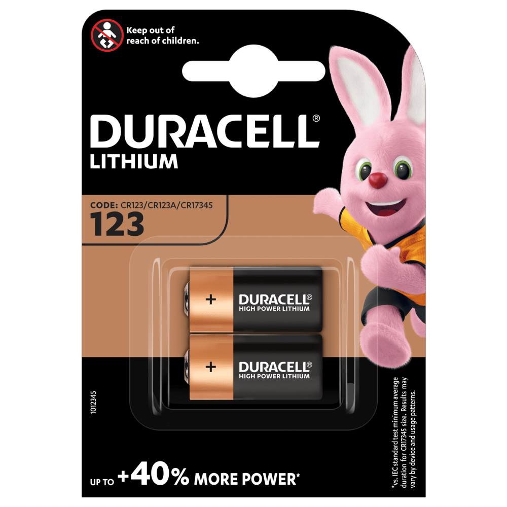 Duracell High Power Lithium 123 Batterie 3V in 2-stück Packung