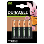 Duracell Rechargeable 1300mAh AA-Batterien 4-stück Packung